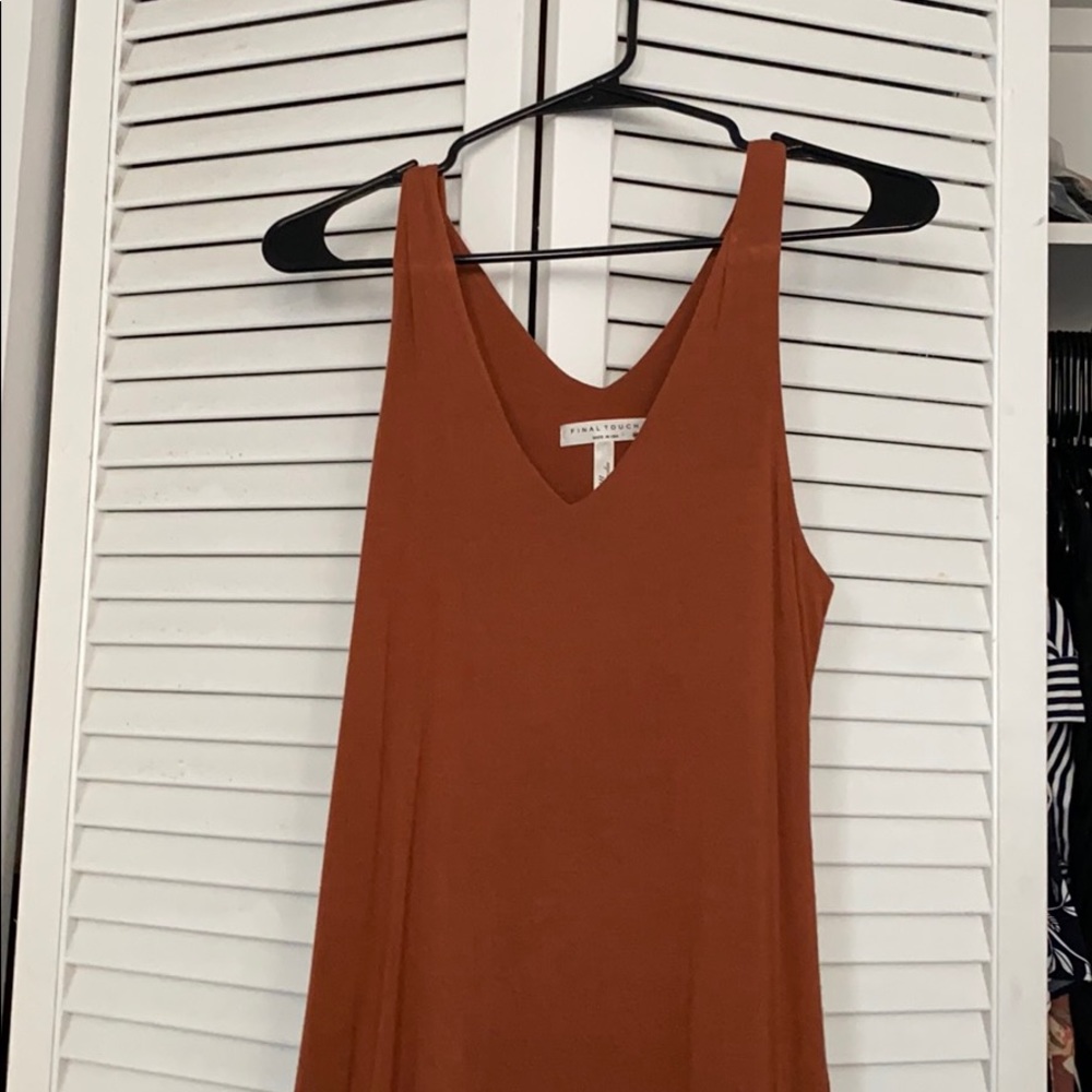 Burnt orange dress